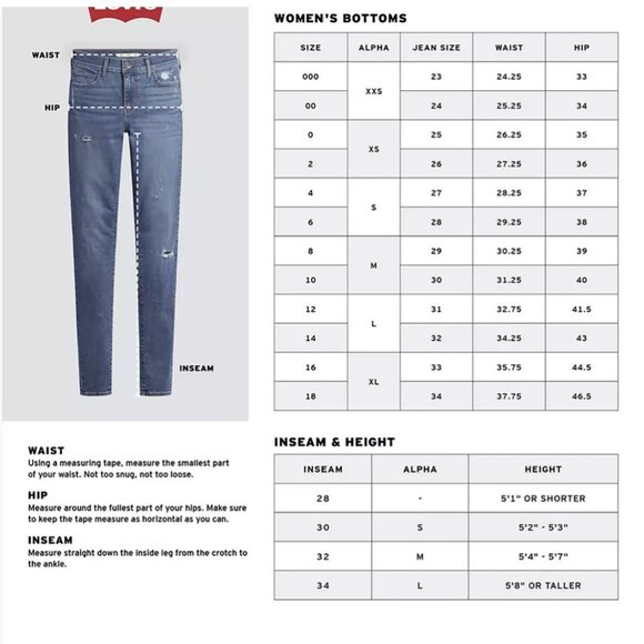 Levis 502 Regular Taper Womens Jeans W28 L30 - Picture 6 of 6